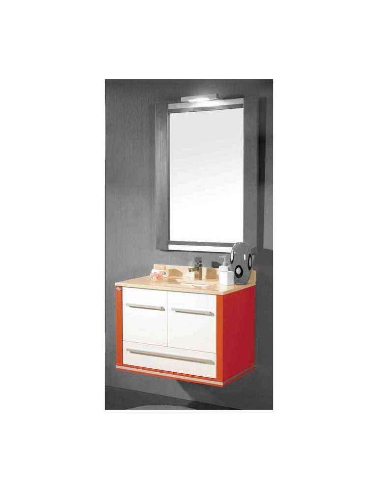 Mueble de lavabo suspendido Poseidón II 80x46x55 (incluye lavabo porcelánico)