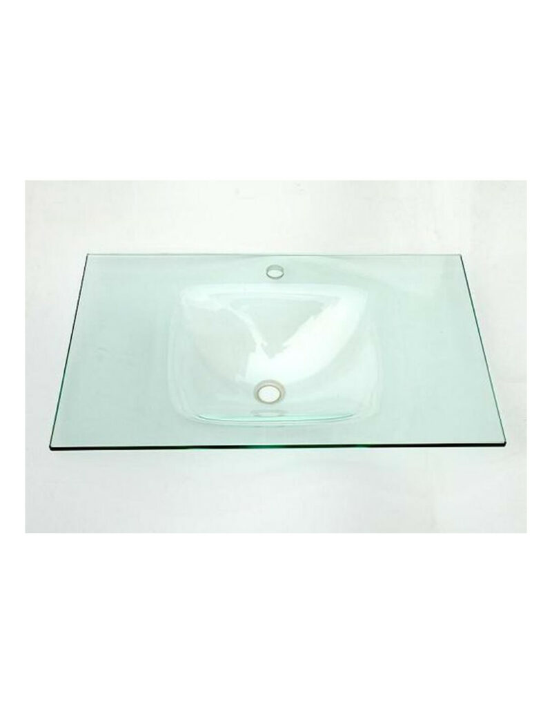 Encimera lavabo cristal 80x46